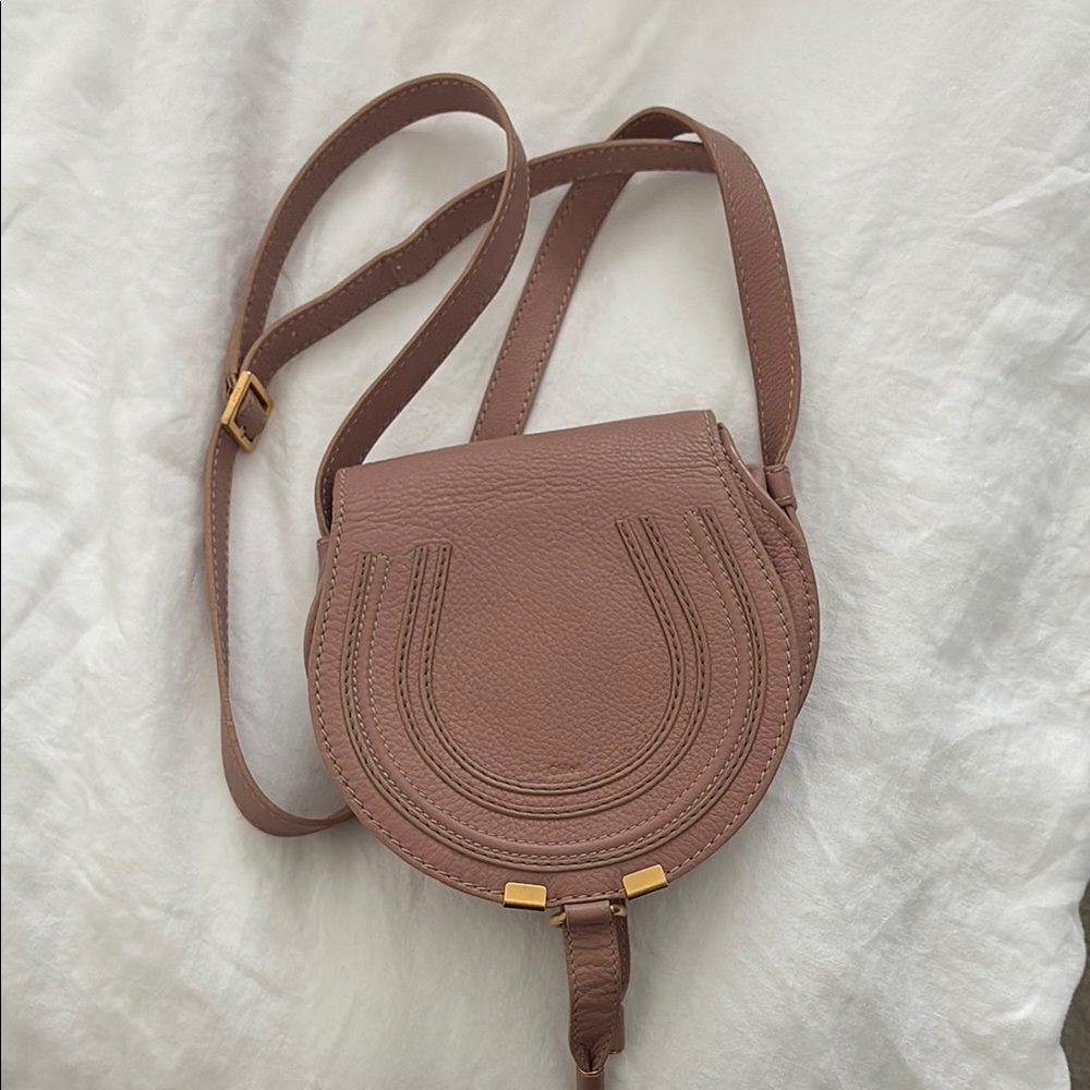 Chloe Marcie Small Crossbody in Blush Pink